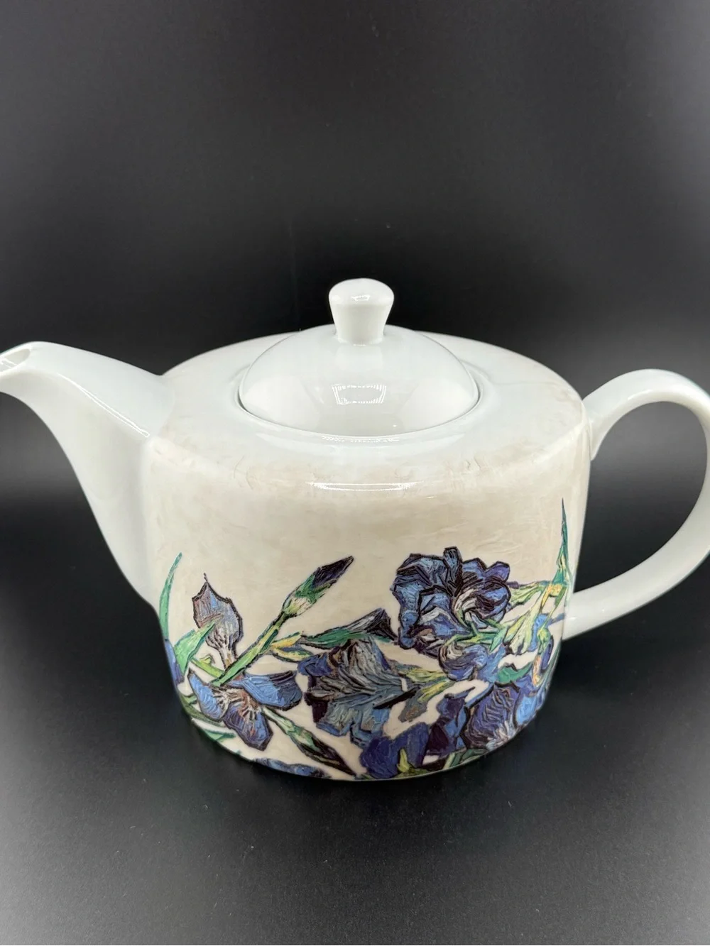 Van Gogh Irises Tea Set The Met Museum Teapot & 2 Cups Porcelain Displayed Only